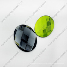 Cheap China Rhinestone Machine Cut Loose Oval Glass Garment Beads